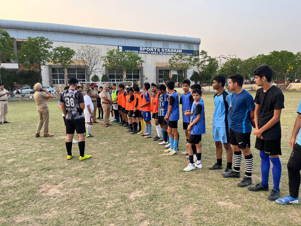 Police officials briefed budding players on ill effects of drugs.